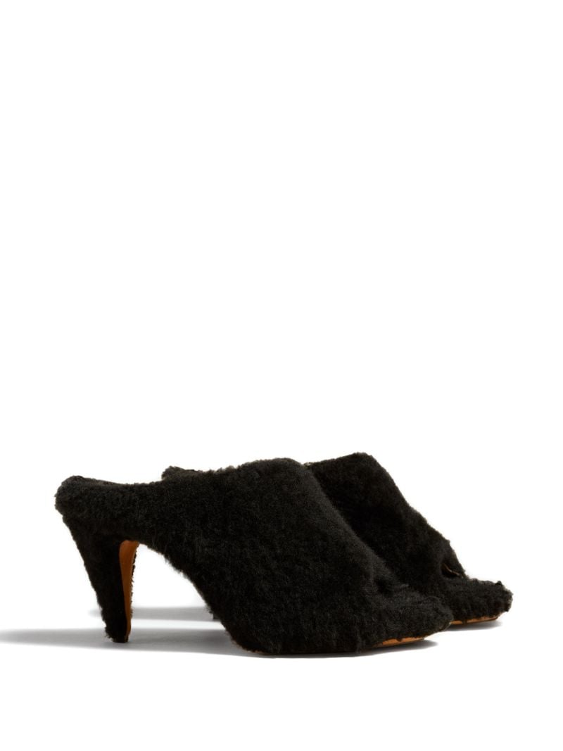 The Marion 90mm Shearling Mules