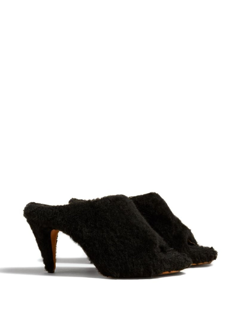 The Marion 90mm Shearling Mules
