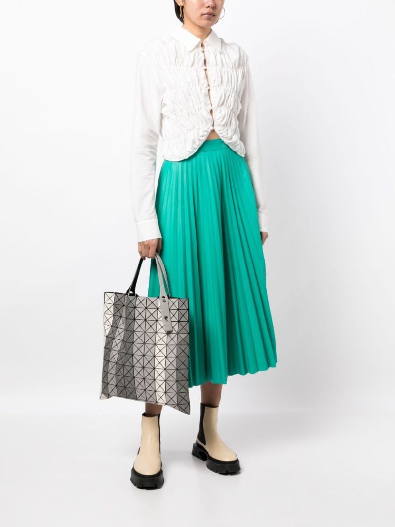 Grey Prism Stripe Large Tote Bag