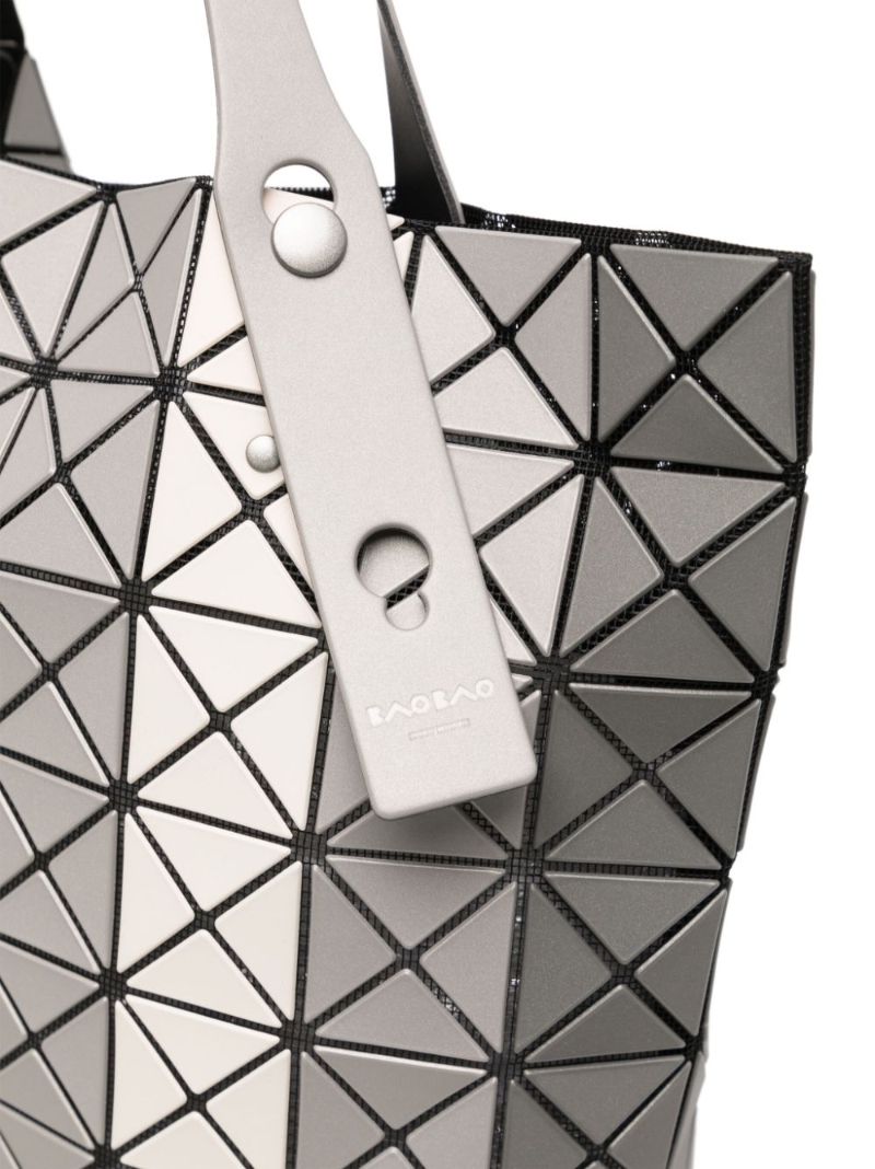 Grey Prism Stripe Large Tote Bag