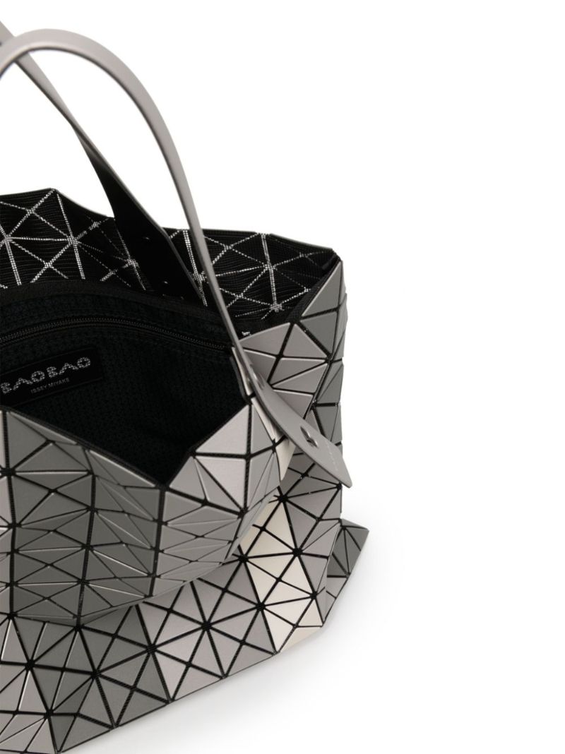 Grey Prism Stripe Large Tote Bag