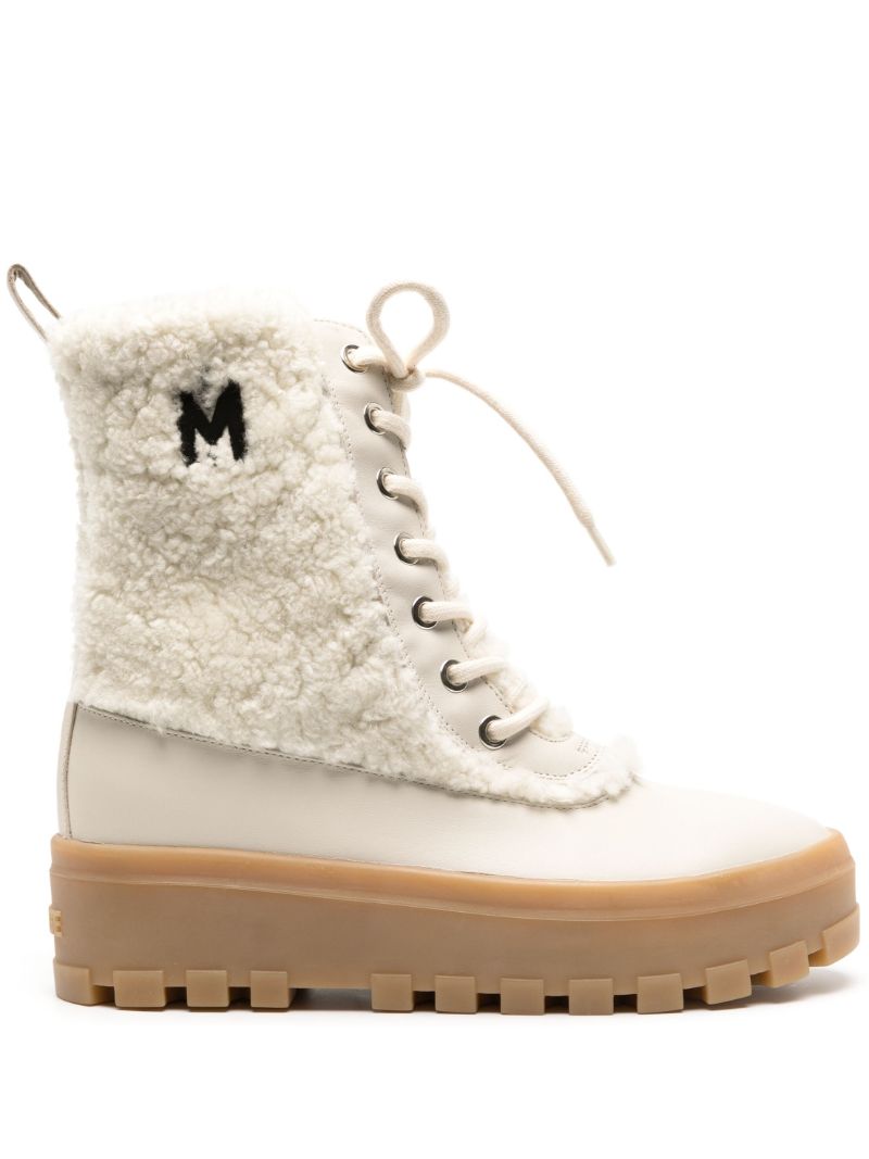 White Hero Shearling Boots