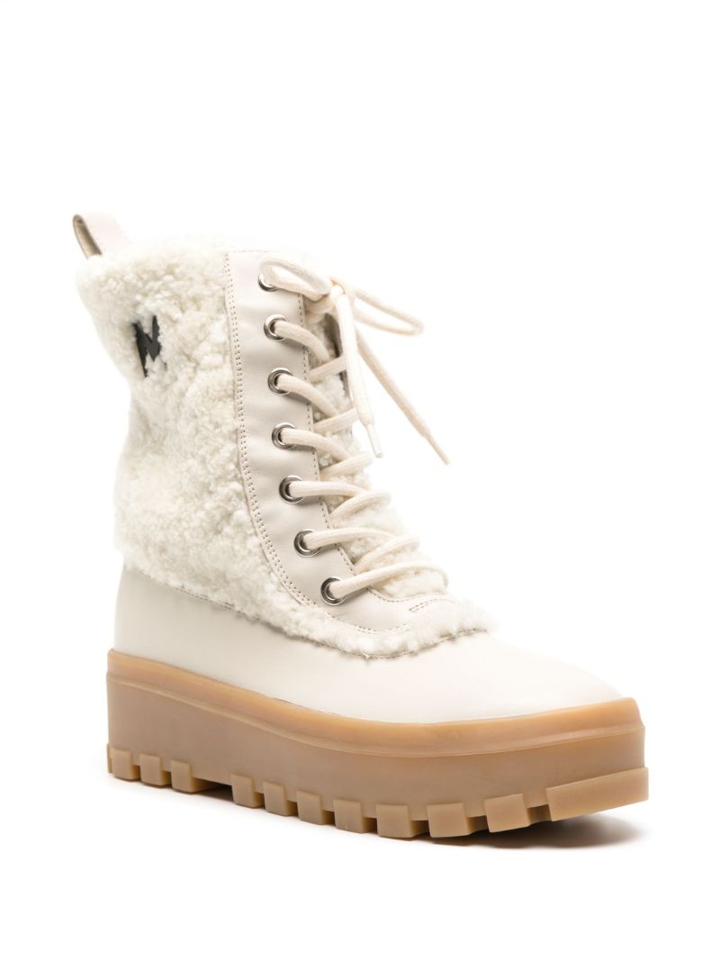 White Hero Shearling Boots