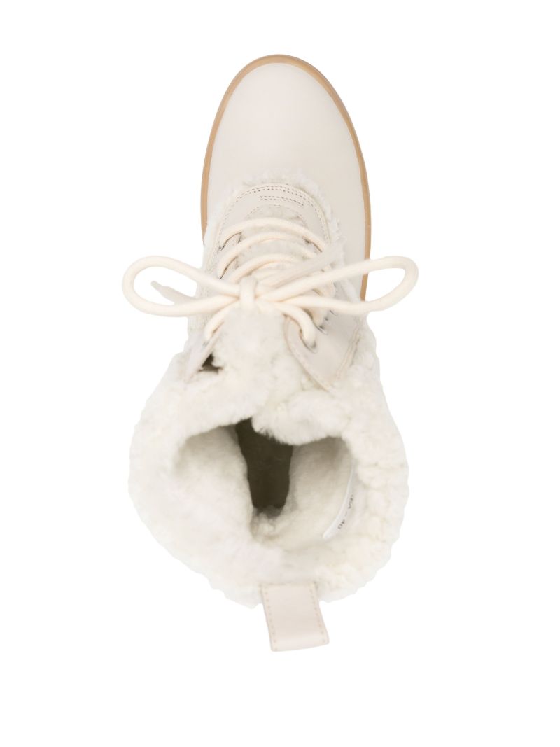 White Hero Shearling Boots