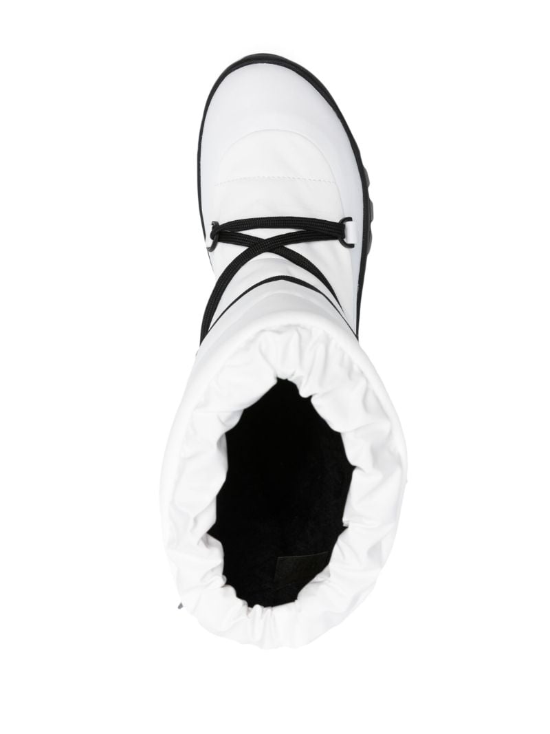 White Conquer Re-stop Ankle Boots