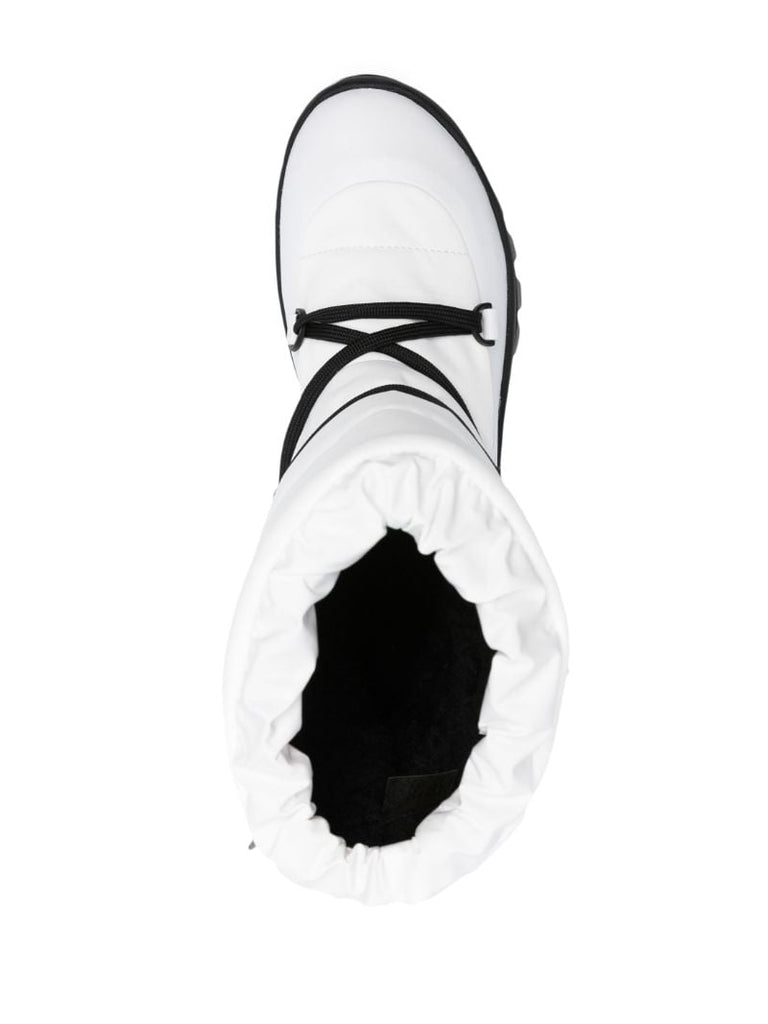 White Conquer Re-stop Ankle Boots