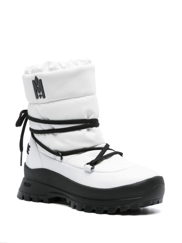 White Conquer Re-stop Ankle Boots