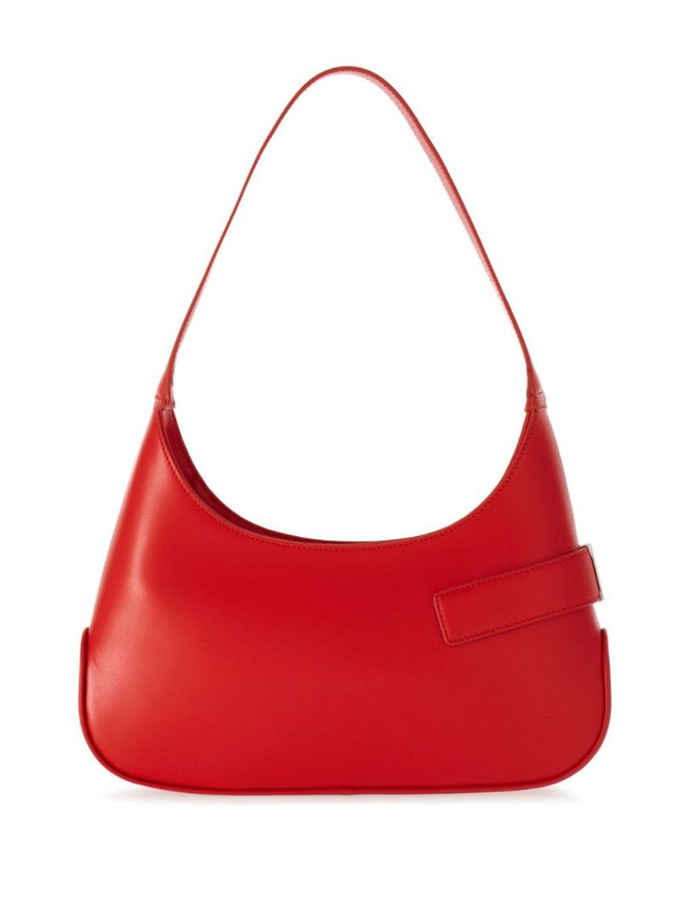 Red Gancio-buckle Leather Shoulder Bag