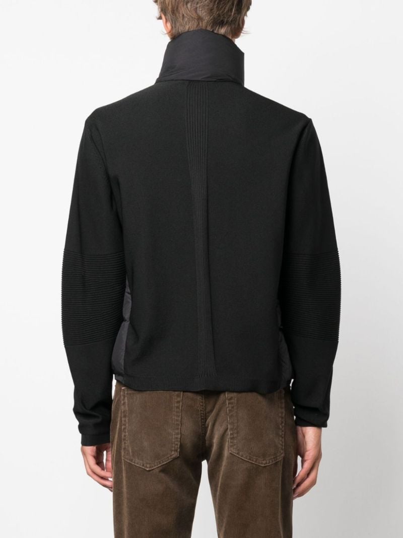 Black Quilted Cardigan