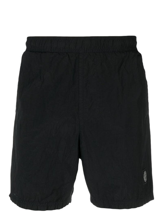 Black EconylÃ_x0082_Â® Track Shorts