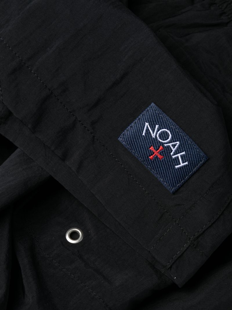 Black Logo Patch Swim Shorts