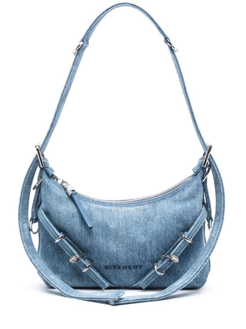 Blue Voyou Denim Shoulder Bag