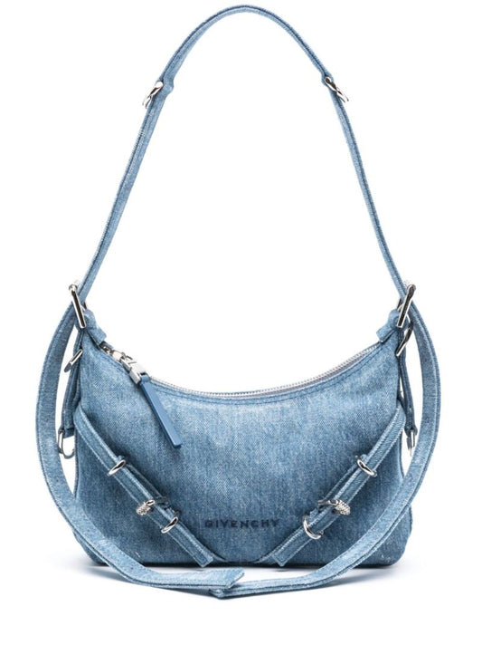Blue Voyou Denim Shoulder Bag