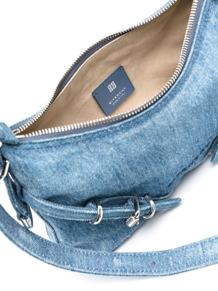 Blue Voyou Denim Shoulder Bag