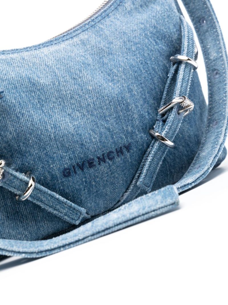 Blue Voyou Denim Shoulder Bag