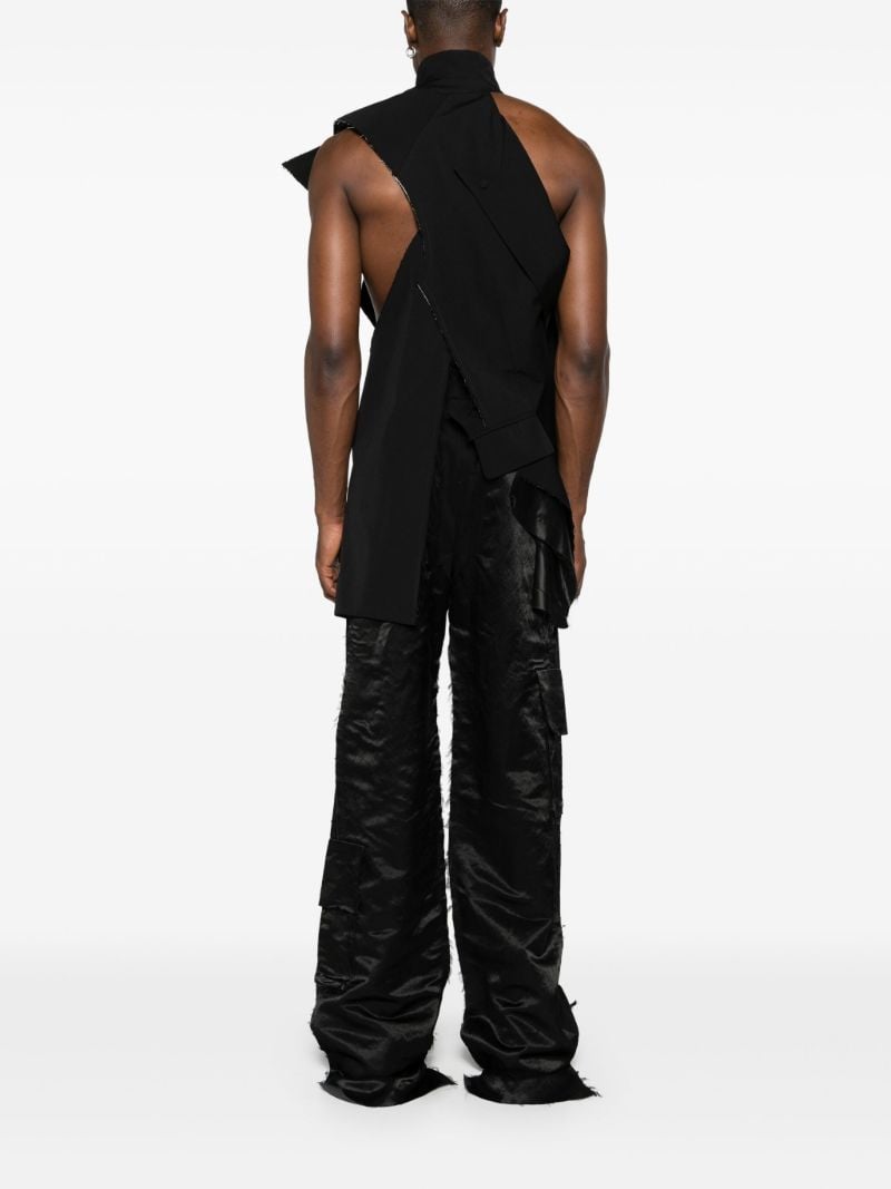 Black Deconstructed Asymmetric Jacket