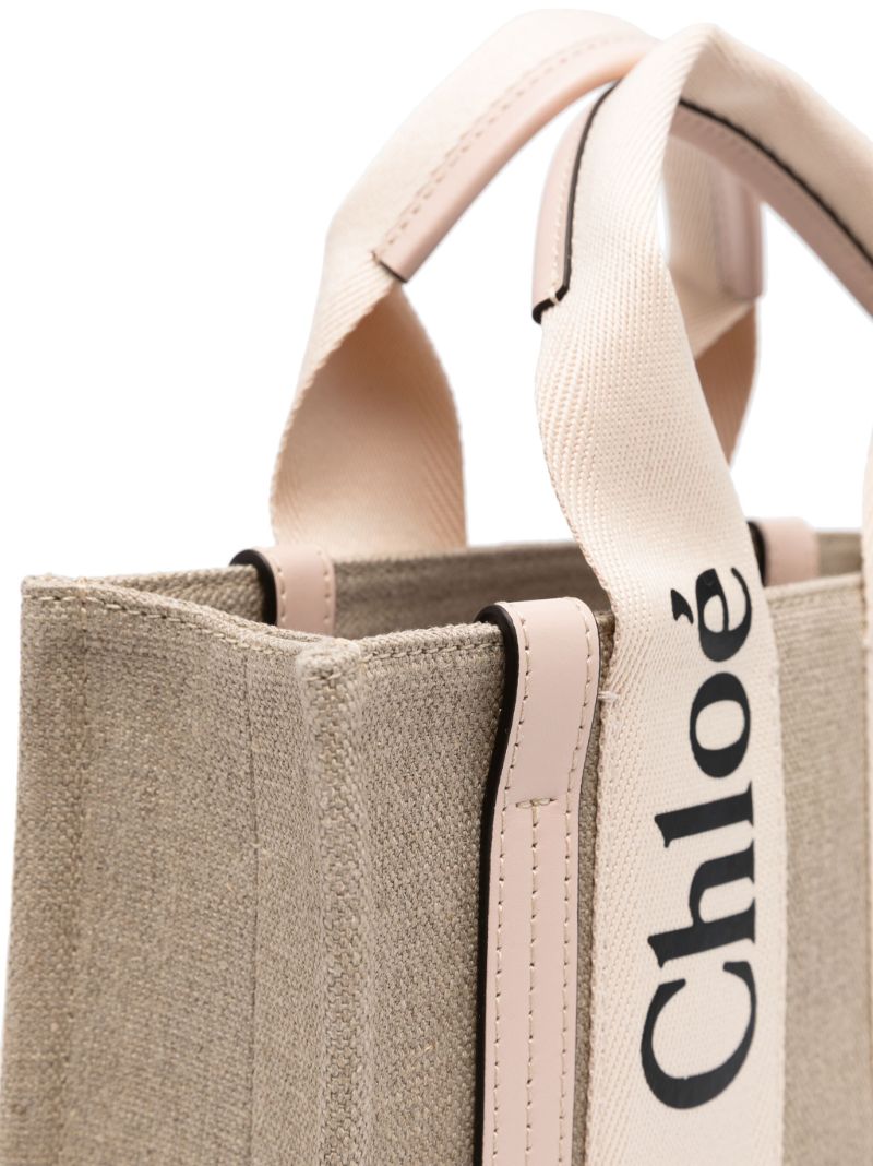 Neutral Small Woody Tote Bag