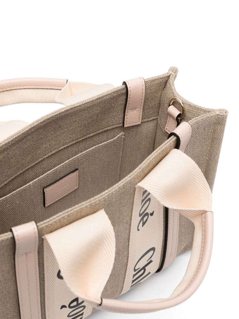 Neutral Small Woody Tote Bag