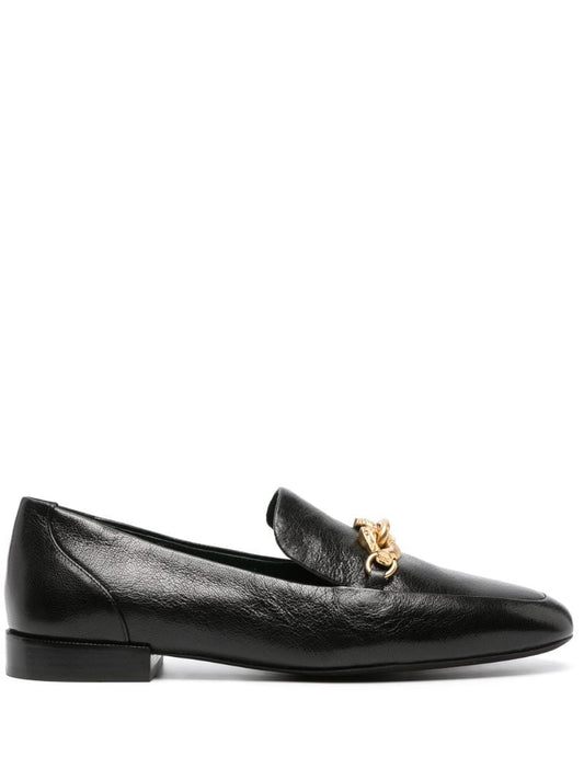 Black Jessa Horsehead Leather Loafers
