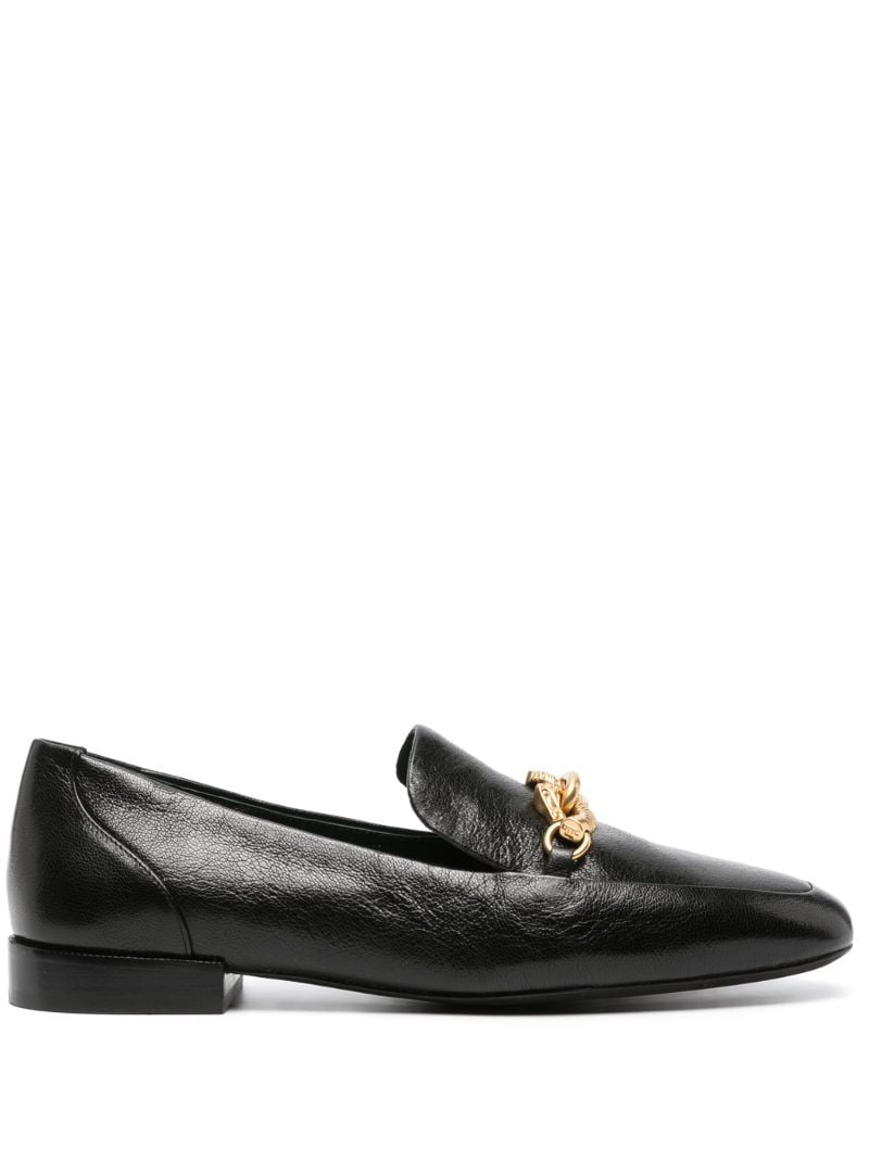 Black Jessa Horsehead Leather Loafers