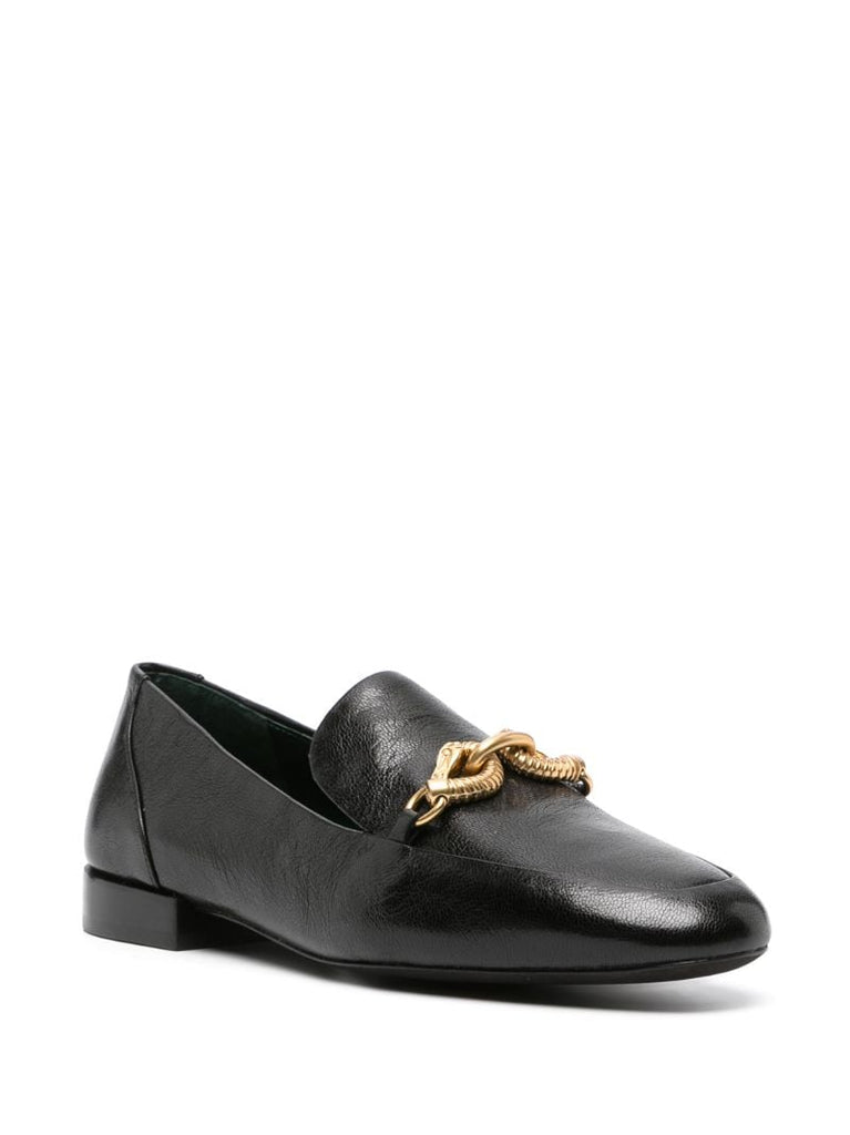 Black Jessa Horsehead Leather Loafers