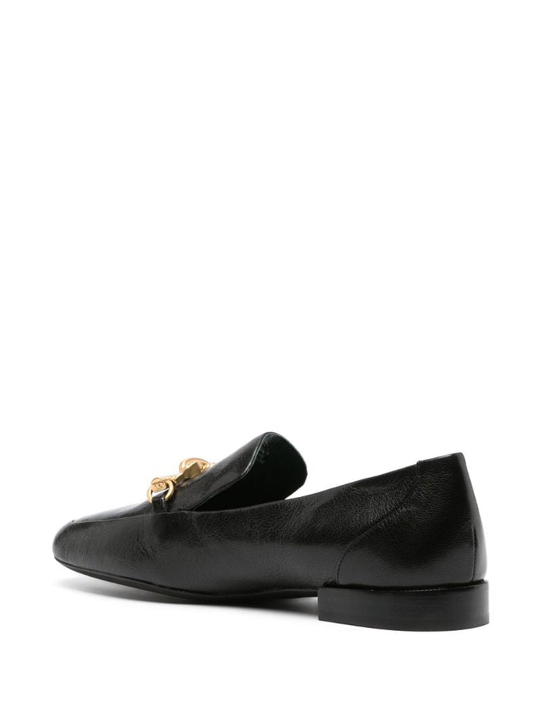 Black Jessa Horsehead Leather Loafers