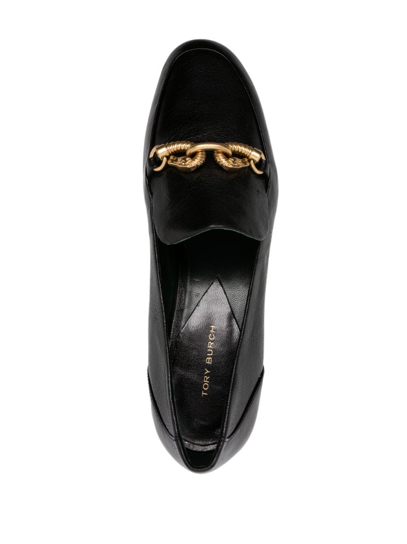 Black Jessa Horsehead Leather Loafers