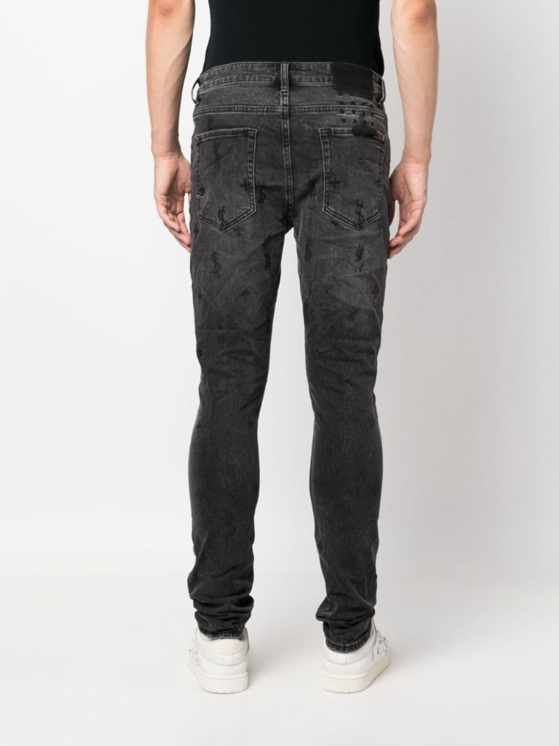 Black Chitch Ashes Trashed Distressed Jeans