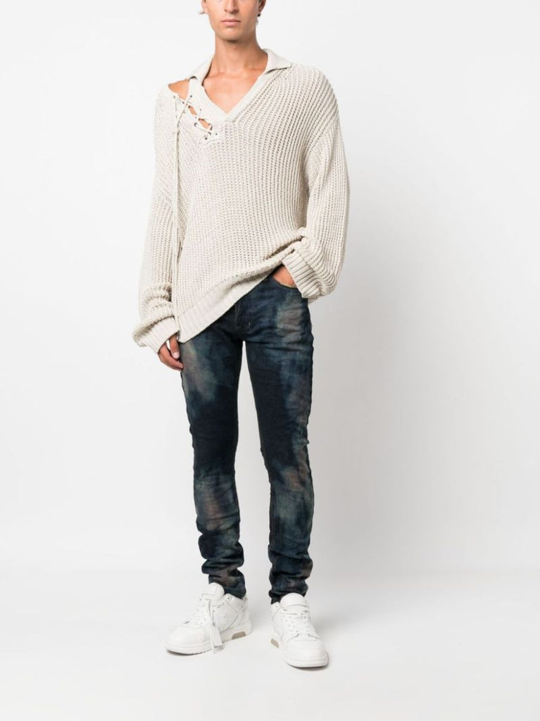 Blue Van Winkle Journey Bleached Slim Jeans