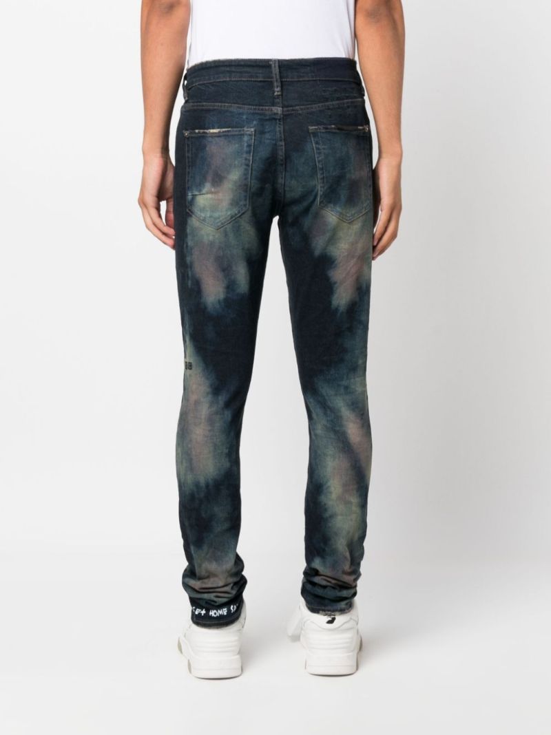 Blue Van Winkle Journey Bleached Slim Jeans