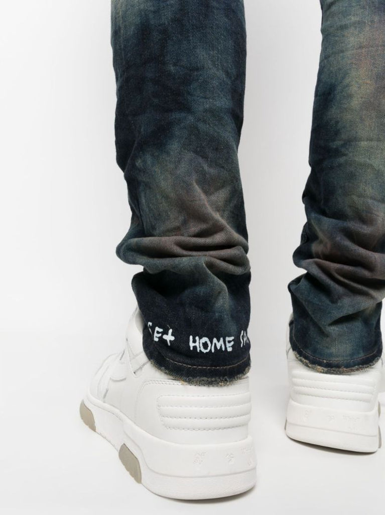 Blue Van Winkle Journey Bleached Slim Jeans