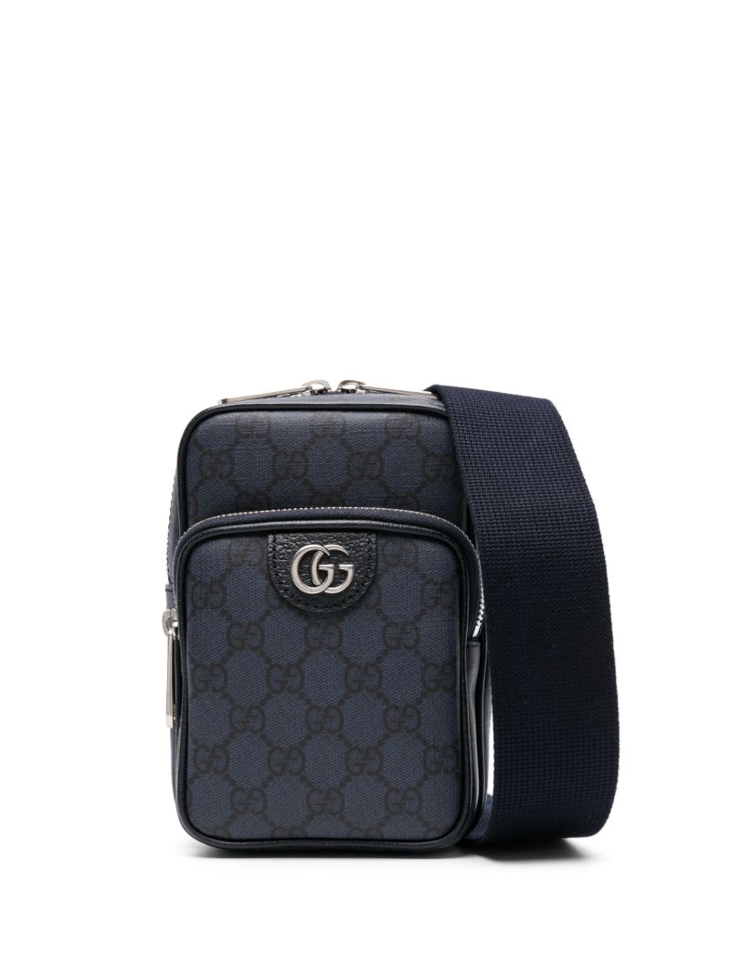 Blue Mini Ophidia Shoulder Bag