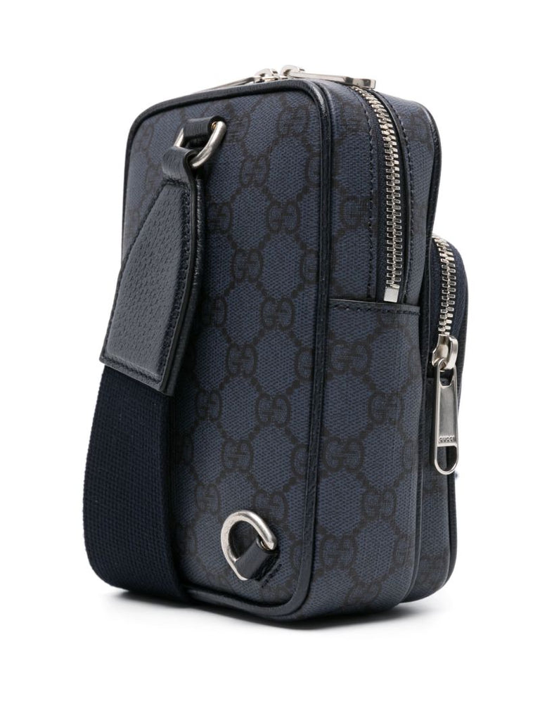 Blue Mini Ophidia Shoulder Bag