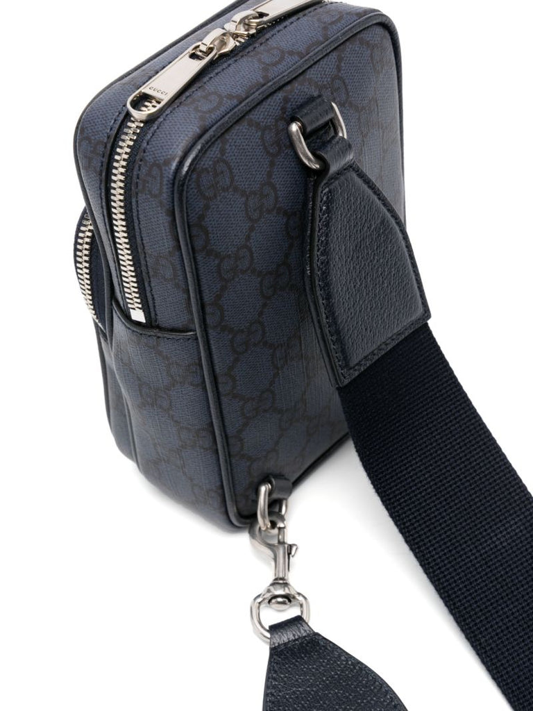 Blue Mini Ophidia Shoulder Bag