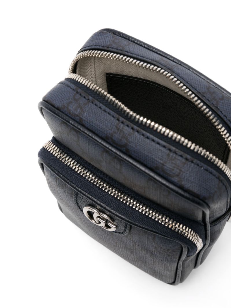 Blue Mini Ophidia Shoulder Bag