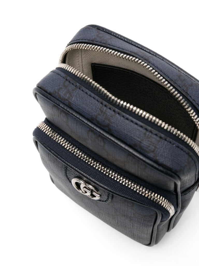 Blue Mini Ophidia Shoulder Bag