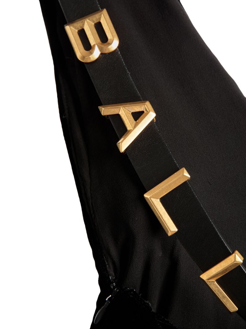 Black Draped One Shoulder Dress