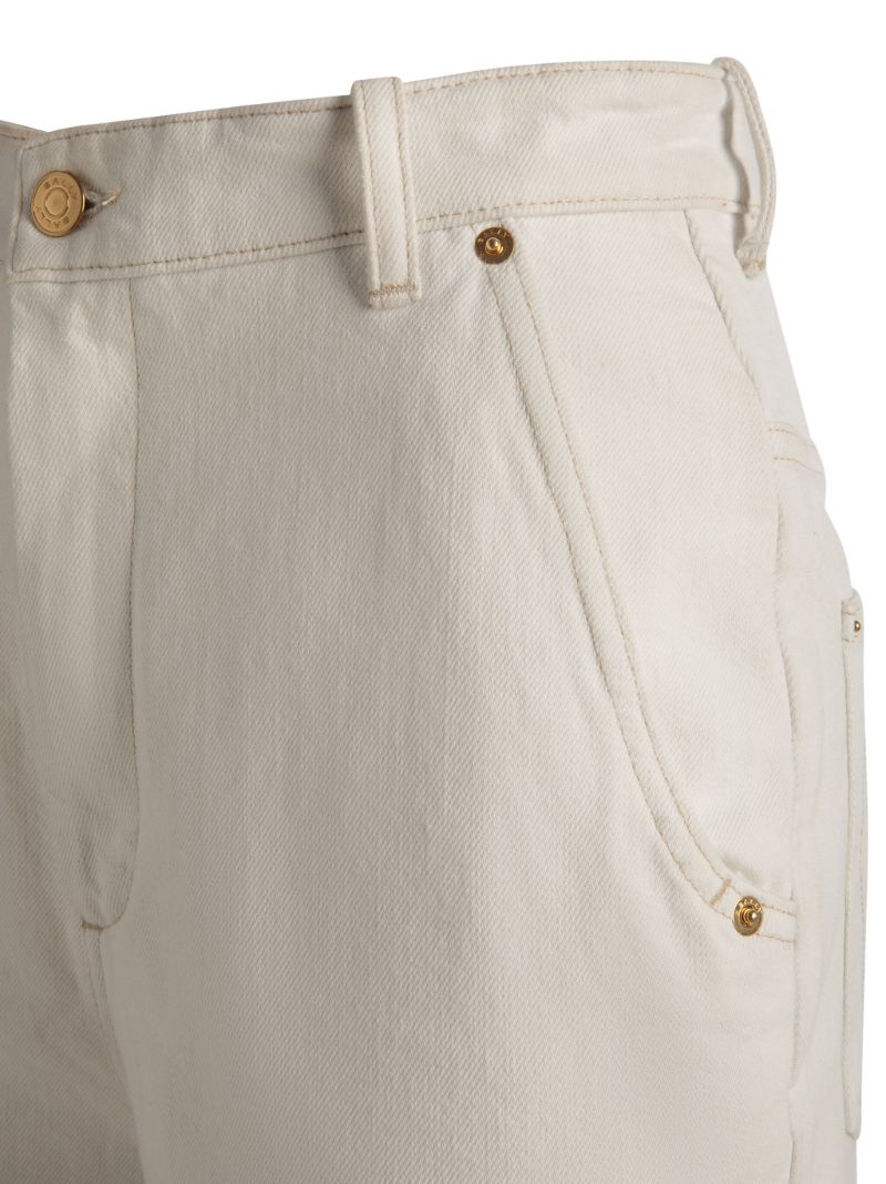 White Wide-leg Jeans