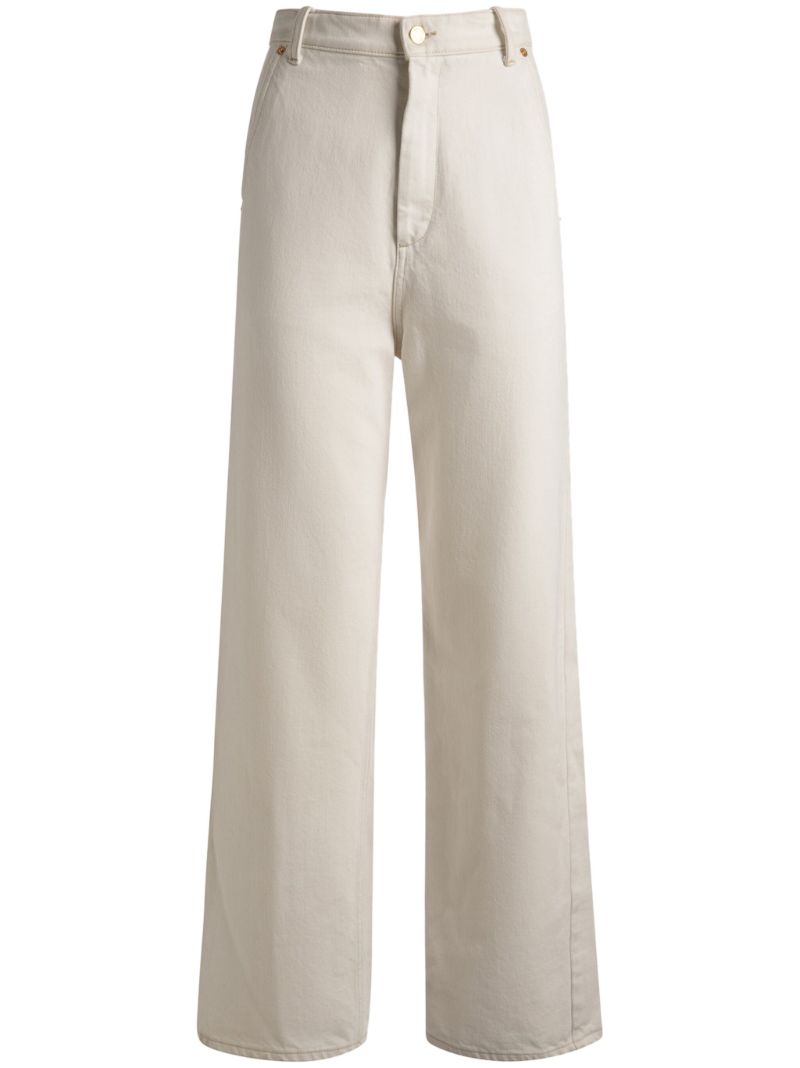 White Wide-leg Jeans