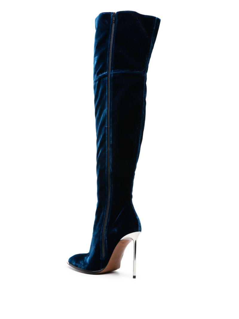 Blue Hedy 105 Velvet Boots