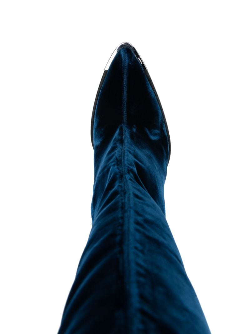 Blue Hedy 105 Velvet Boots