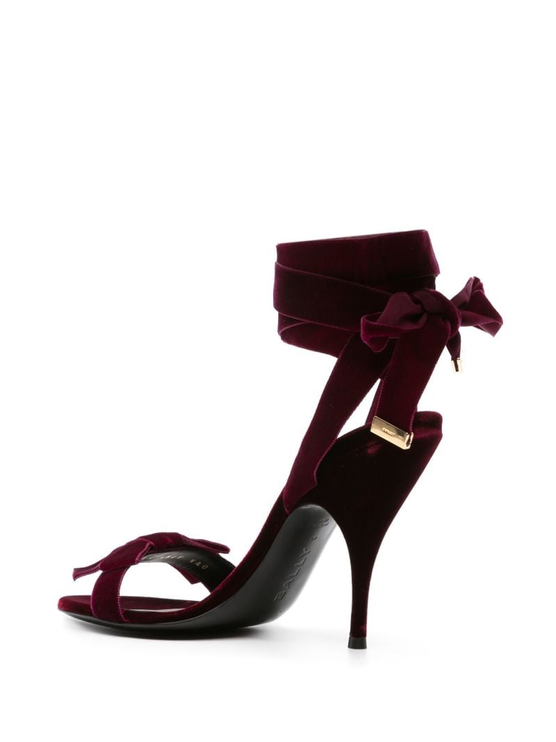 Red Anitta 105 Velvet Sandals