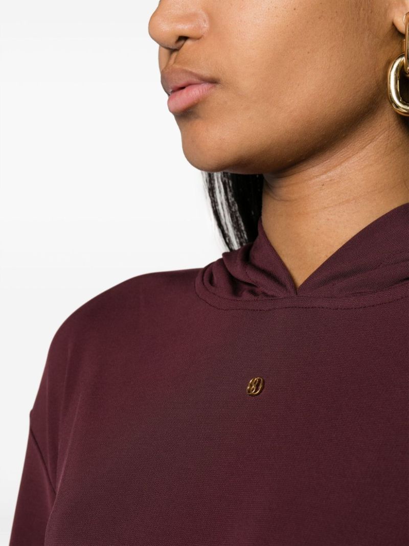 Red Logo-plaque Hoodie