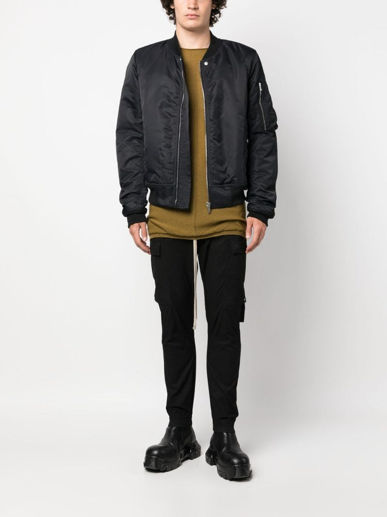 Black Classic Flight Bomber Jacket