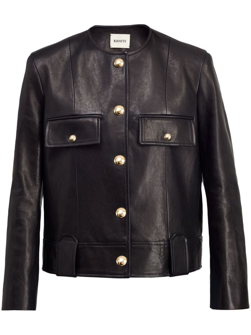 Black the Laybin Leather Jacket