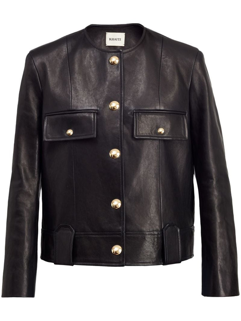 Black the Laybin Leather Jacket