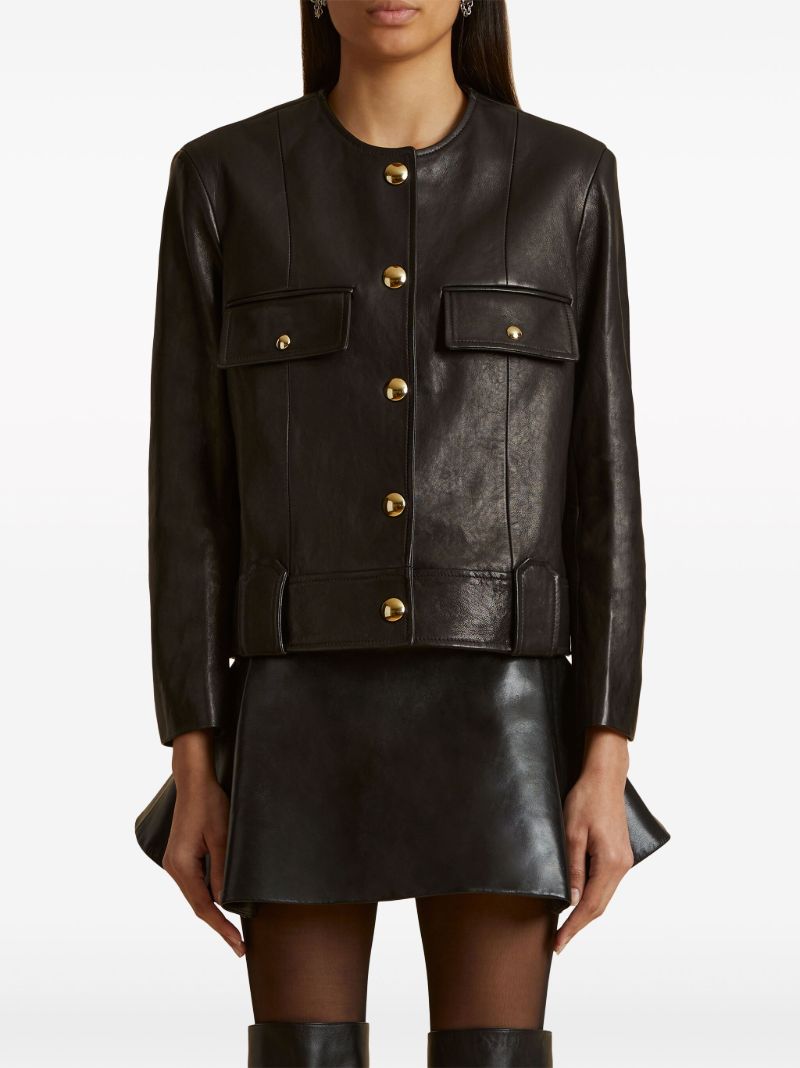 Black the Laybin Leather Jacket