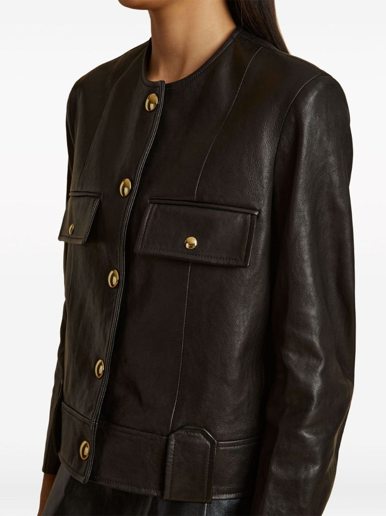 Black the Laybin Leather Jacket