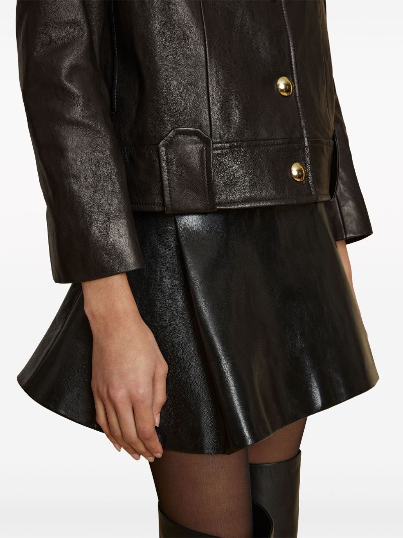 Black the Laybin Leather Jacket