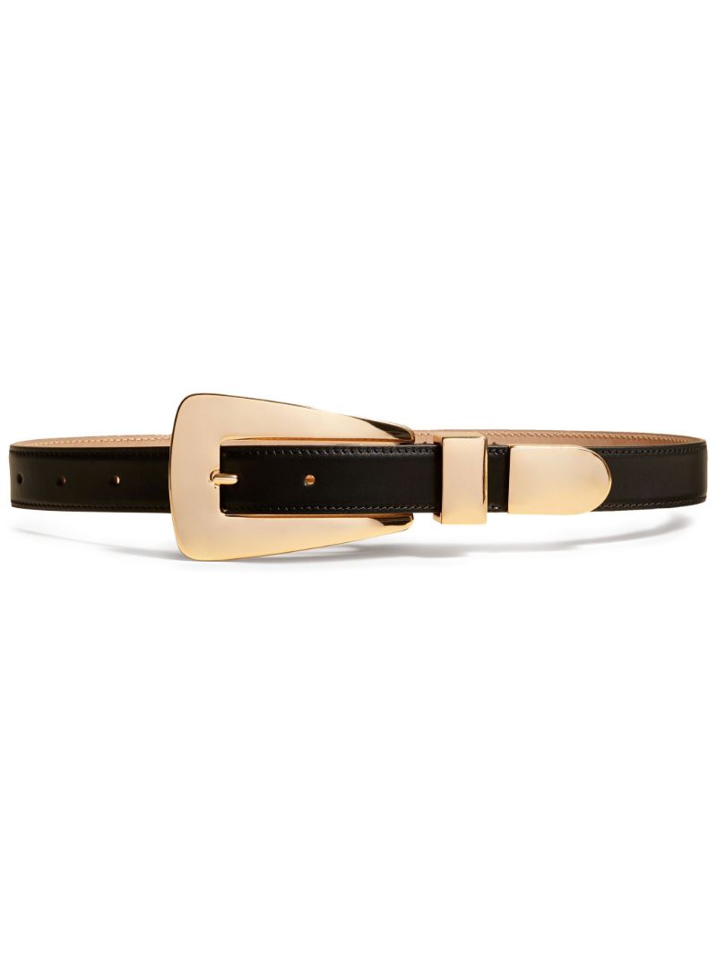 Black the Lucca Leather Belt